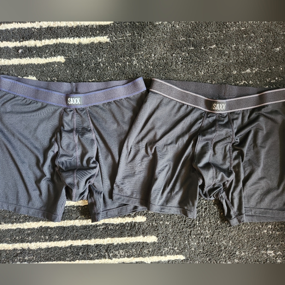 Saxx Black Boxer Briefs Daytripper Ballpark Pouch XL